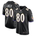 Men s Nike Isaiah Likely Black Baltimore Ravens Alternate Game Jersey