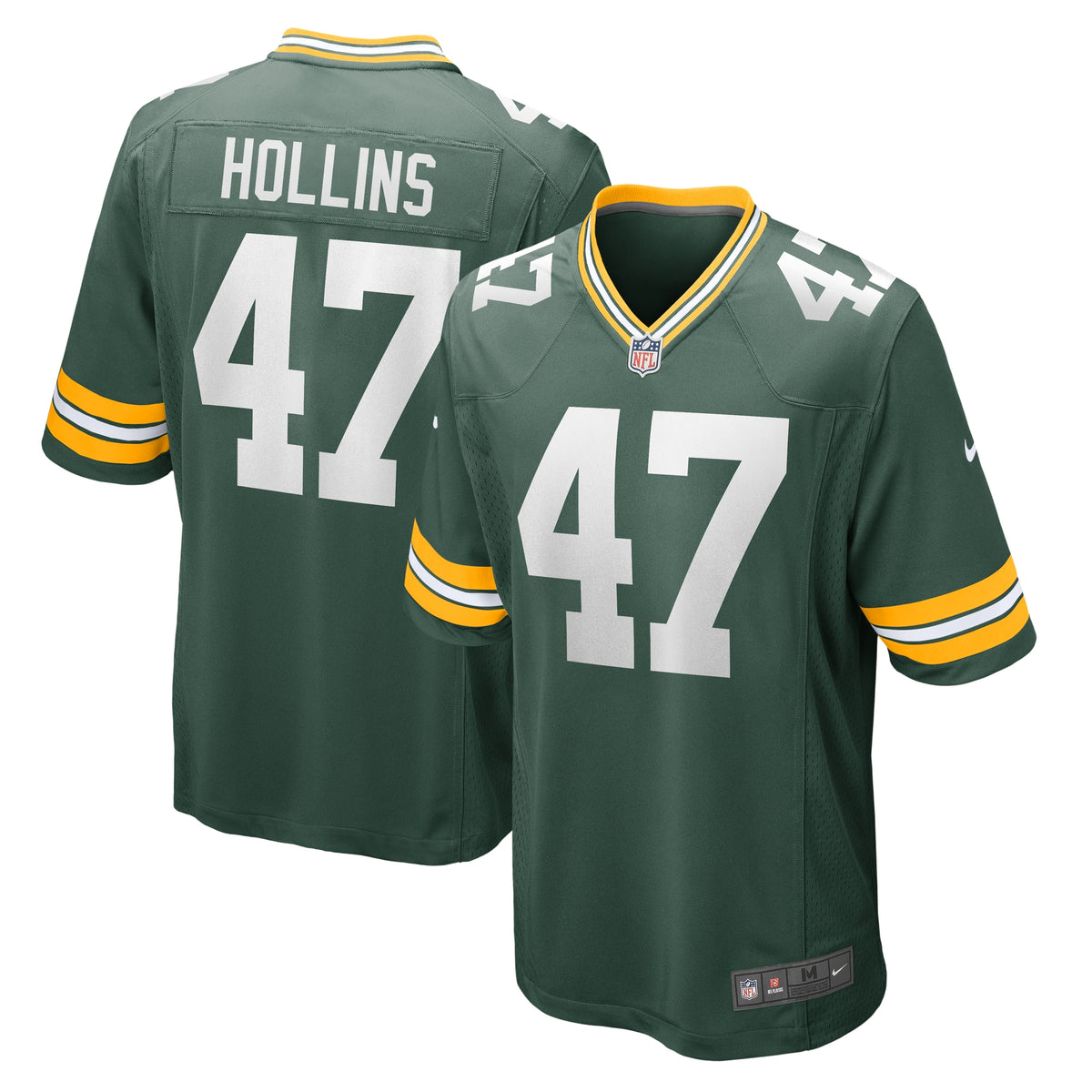 Justin Hollins Green Bay Packers Nike Home Game Player Jersey   Green