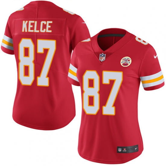 Women s Kansas City Chiefs Travis Kelce Limited Player Jersey Red