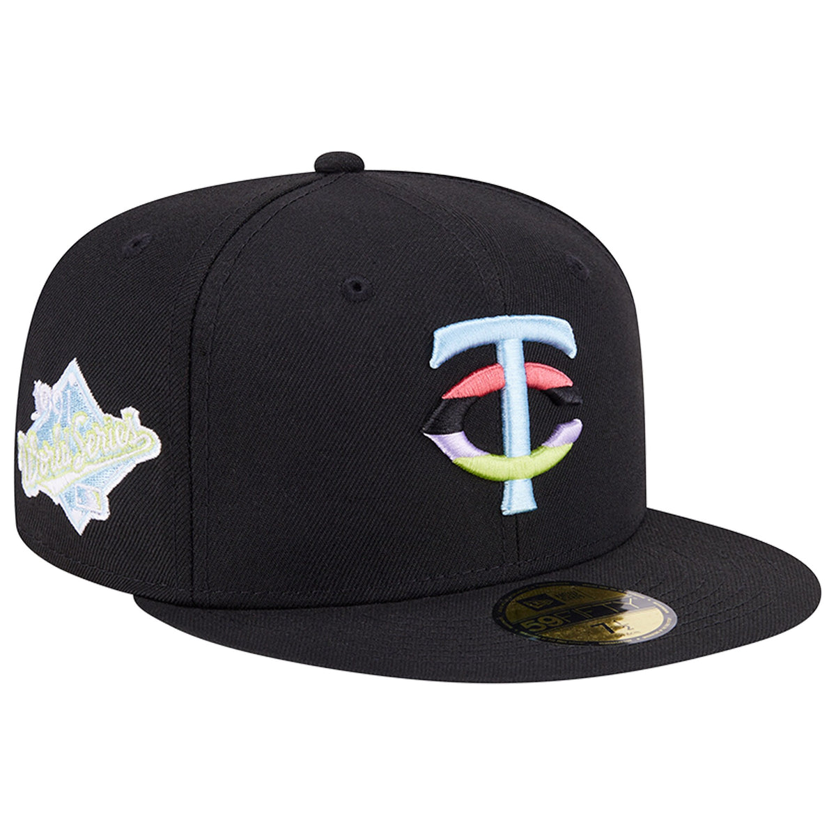 Minnesota Twins New Era Multi-Color Pack 59FIFTY Fitted Hat - Black