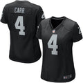 Women s Las Vegas Raiders Derek Carr Game Player Jersey Black