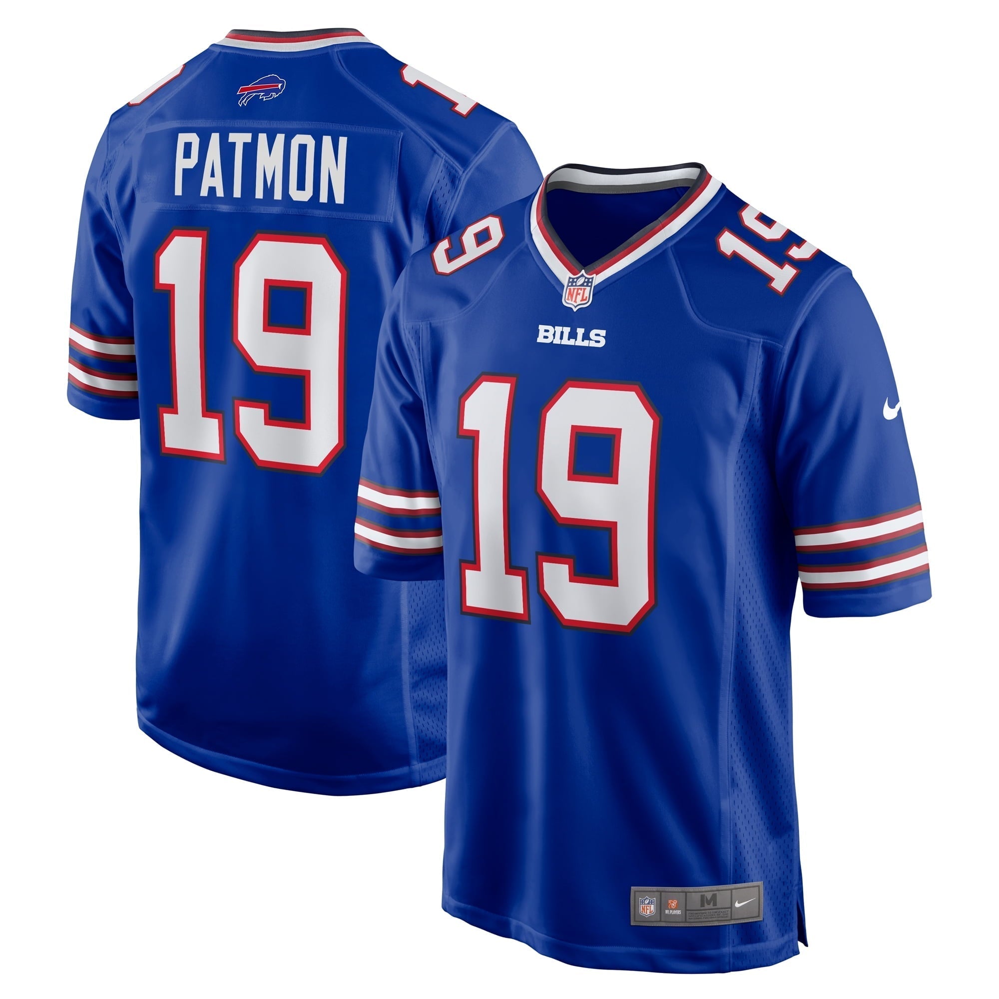 Men s Nike Dezmon Patmon Royal Buffalo Bills Game Player Jersey