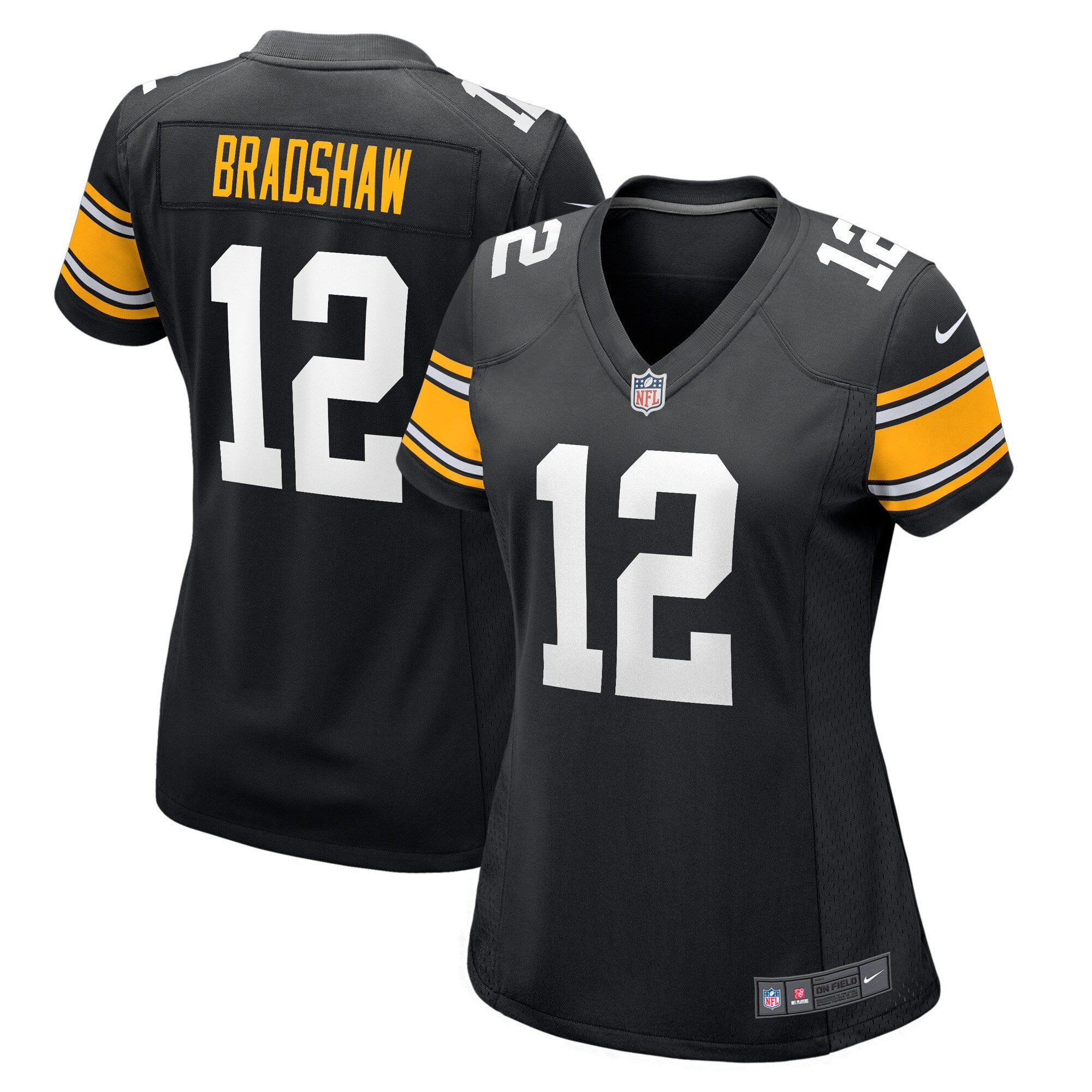 Terry Bradshaw Pittsburgh Steelers Nike Women s Retired Player Jersey   Black