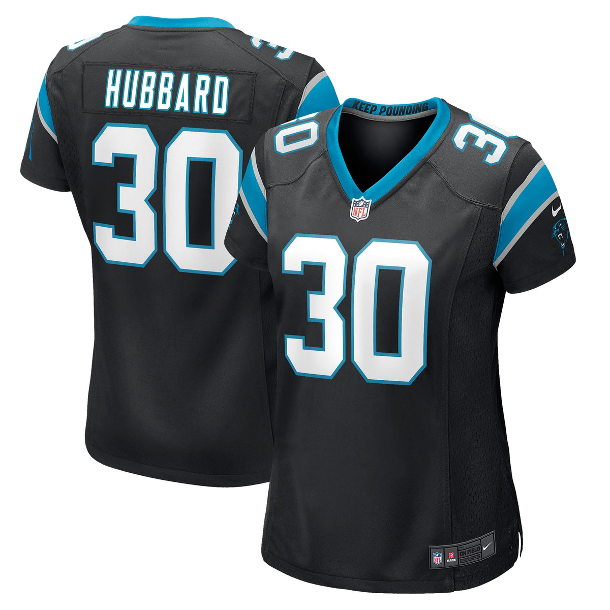 Chuba Hubbard Carolina Panthers Nike Women s Game Jersey   Black