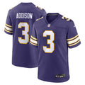 Jordans Addison Minnesota Vikings Nike Classic Player Game Jersey   Purple