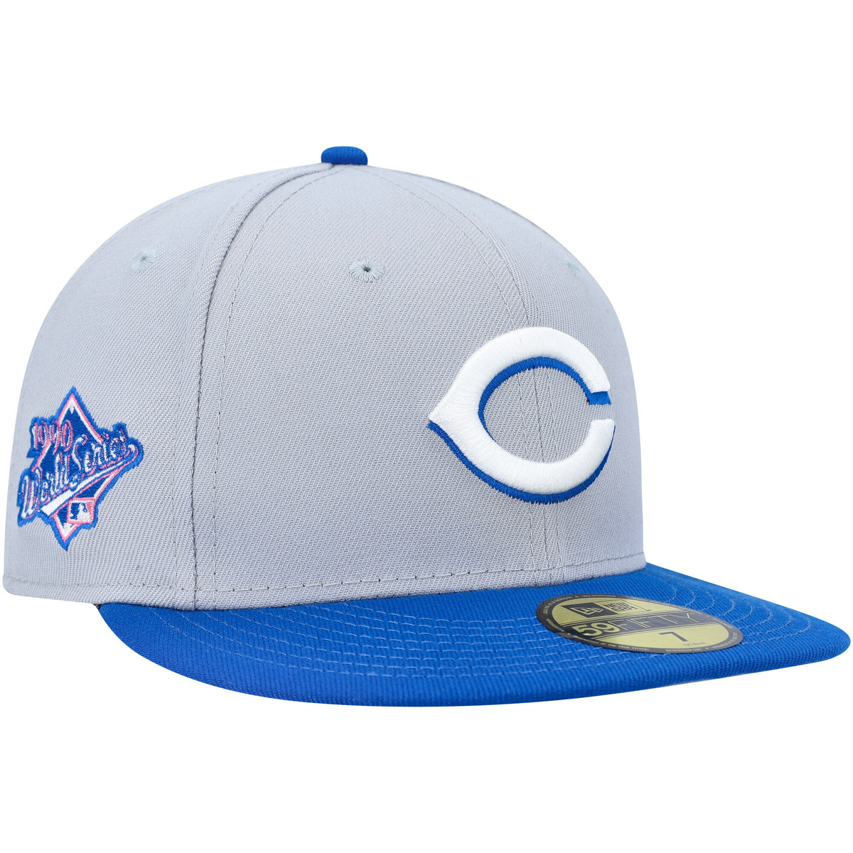 Cincinnati Reds New Era Dolphin 59FIFTY Fitted Hat - Gray/Blue