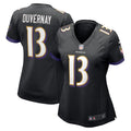 Women s Nike Devin Duvernay Black Baltimore Ravens Game Player Jersey