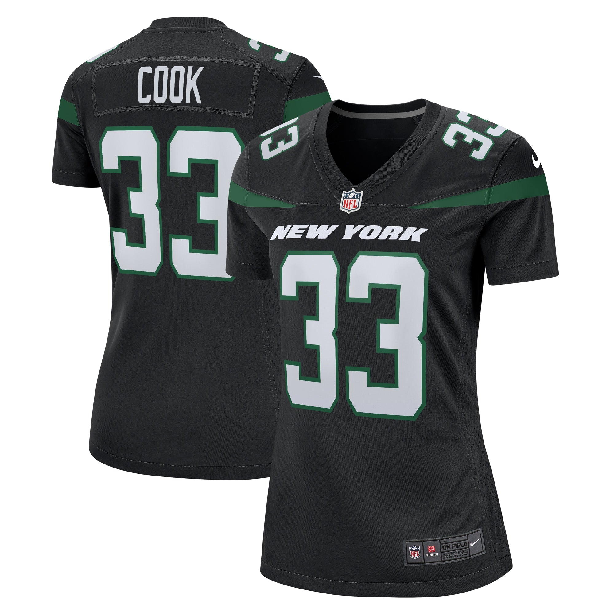 Dalvin Cook New York Jets Nike Women s Alternate Game Player Jersey   Stealth Black