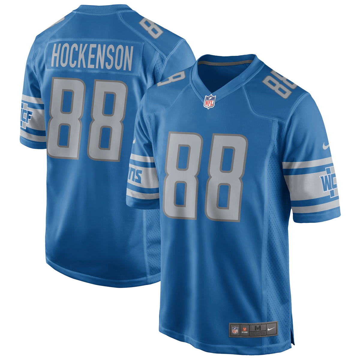 T.J. Hockenson Detroit Lions Nike Game Jersey   Blue