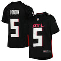 Youth Atlanta Falcons Drake London Game Jersey Black