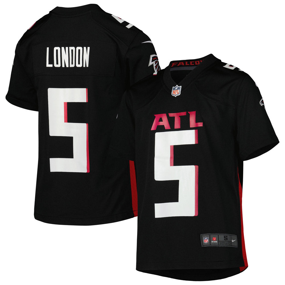 Youth Atlanta Falcons Drake London Game Jersey Black