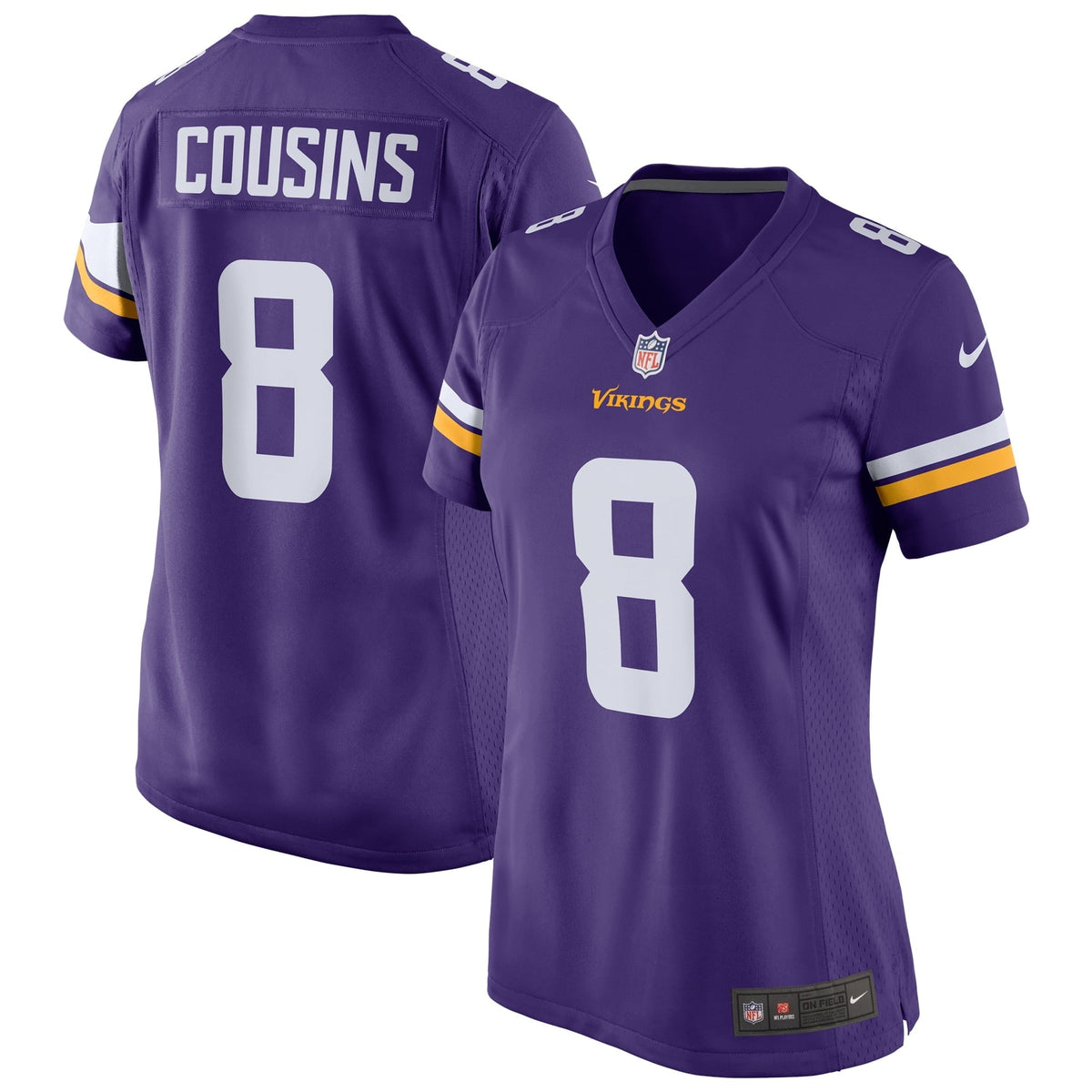 Women s Nike Kirk Cousins Purple Minnesota Vikings Game Jersey