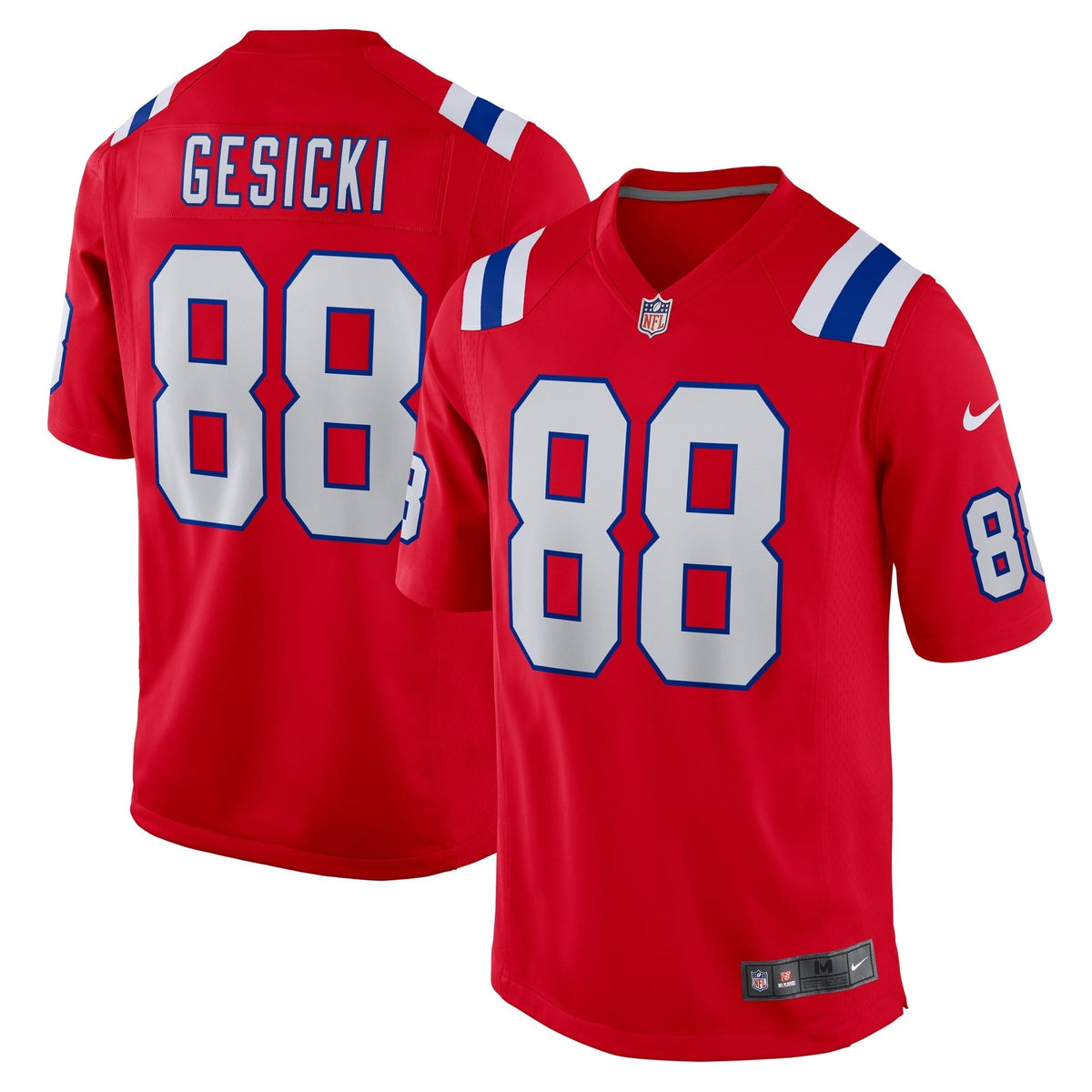 Men s Nike Mike Gesicki Red New England Patriots Alternate Game Jersey