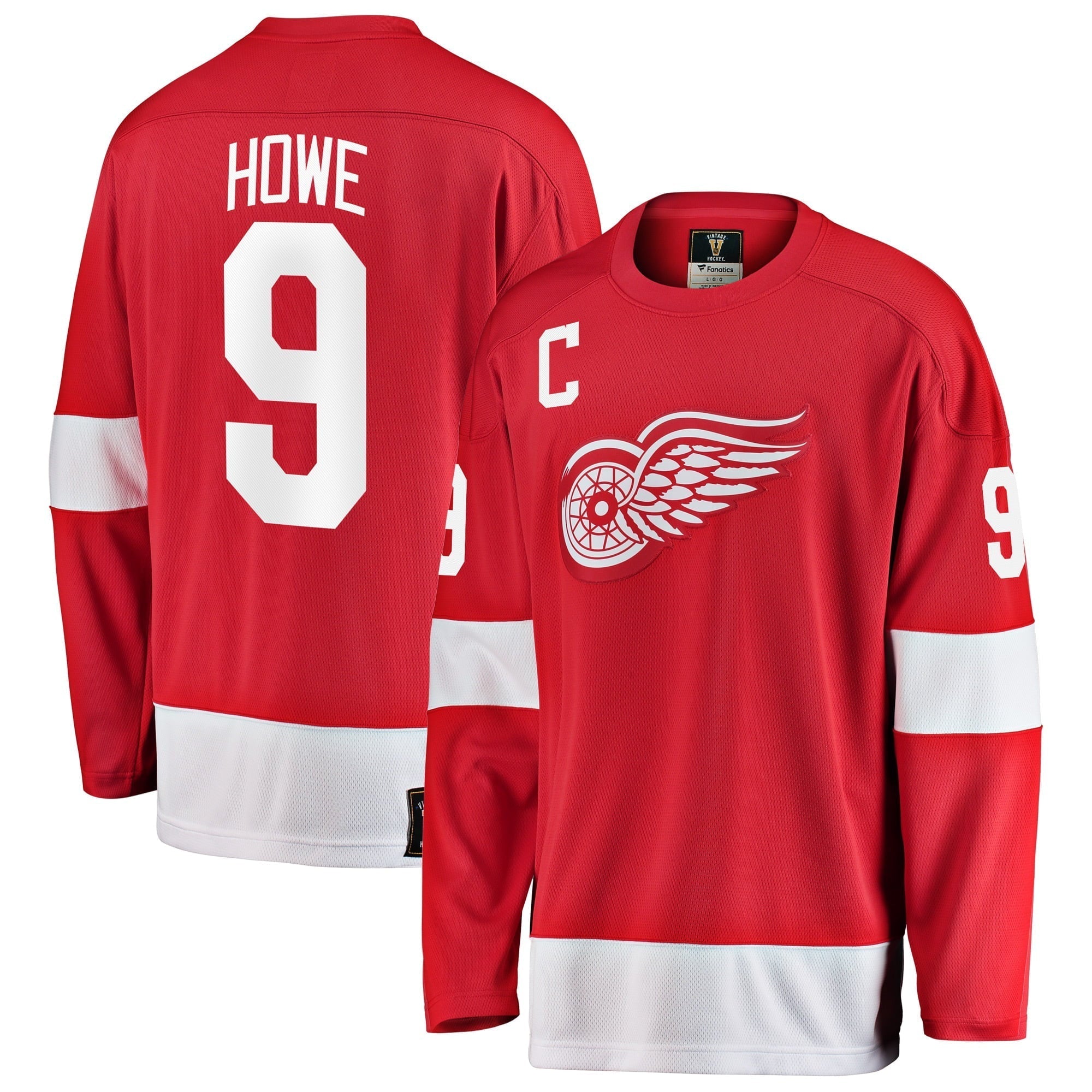 Men's Fanatics Branded Gordie Howe Red Detroit Red Wings Premier Breakaway Retired Player Jersey