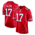 Men s Nike Josh Allen Red Buffalo Bills Alternate Game Jersey