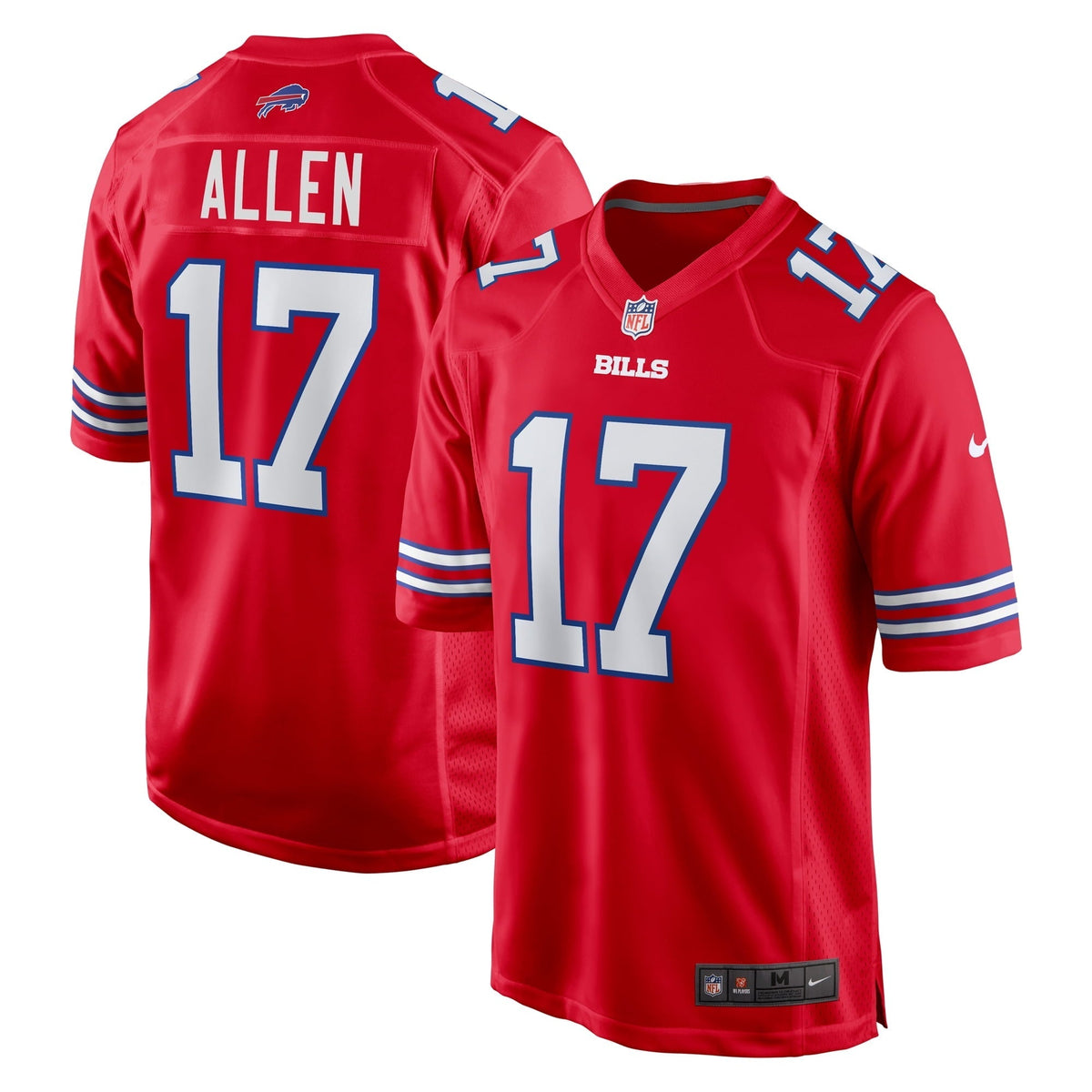 Men s Nike Josh Allen Red Buffalo Bills Alternate Game Jersey