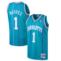Men's Muggsy Bogues Charlotte Hornets 1992-93 Swingman Replica Jersey By Mitchell & Ness