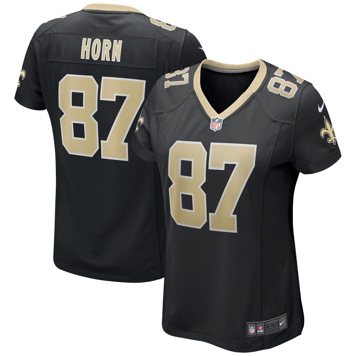 Joe Horn New Orleans Saints Nike Women s Game Retired Player Jersey   Black