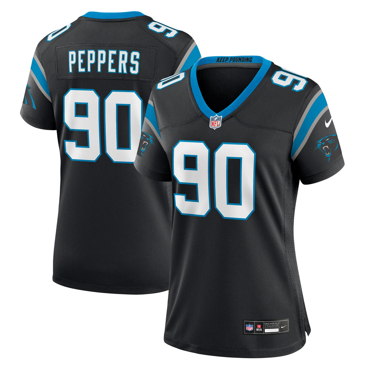 Julius Peppers Carolina Panthers Nike Women s Retired Player Game Jersey   Black