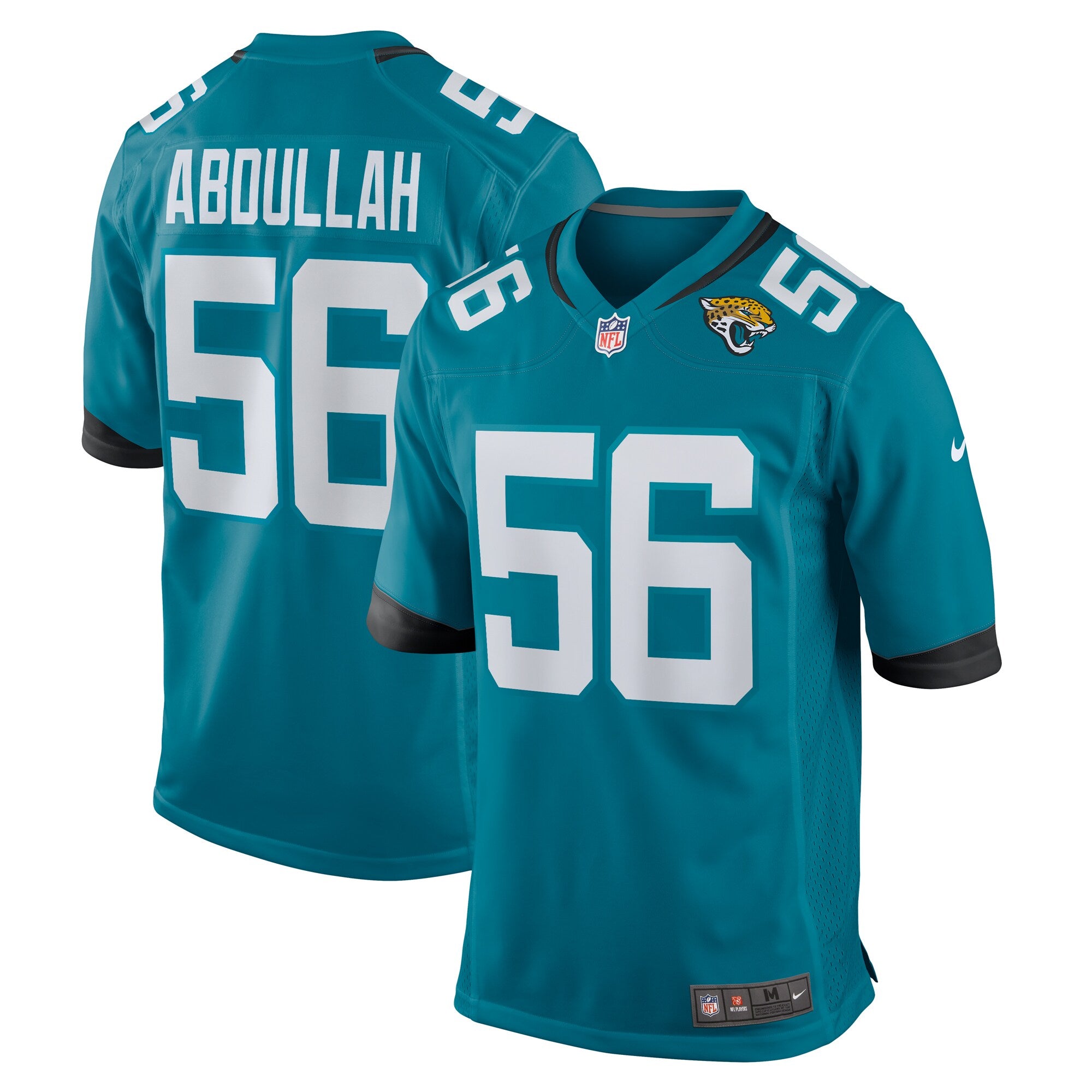 Yasir Abdullah Jacksonville Jaguars Nike Team Game Jersey    Teal