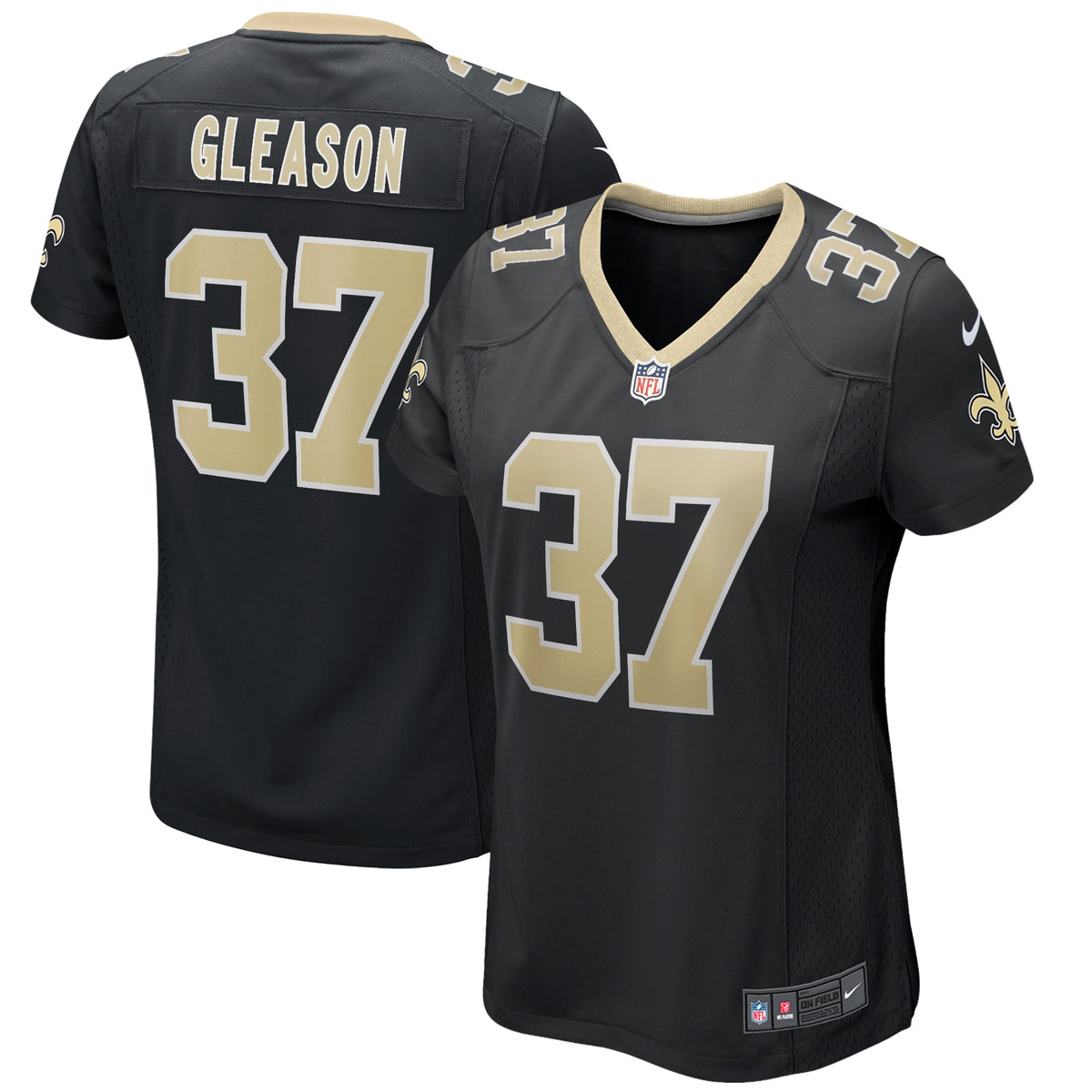 Steve Gleason New Orleans Saints Nike Women s Game Retired Player Jersey   Black