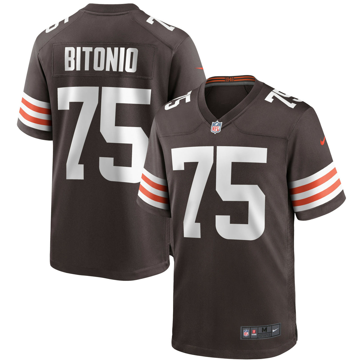 Joel Bitonio Cleveland Browns Nike Game Jersey   Brown