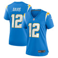 Women s Nike Derius Davis Powder Blue Los Angeles Chargers Team Game Jersey