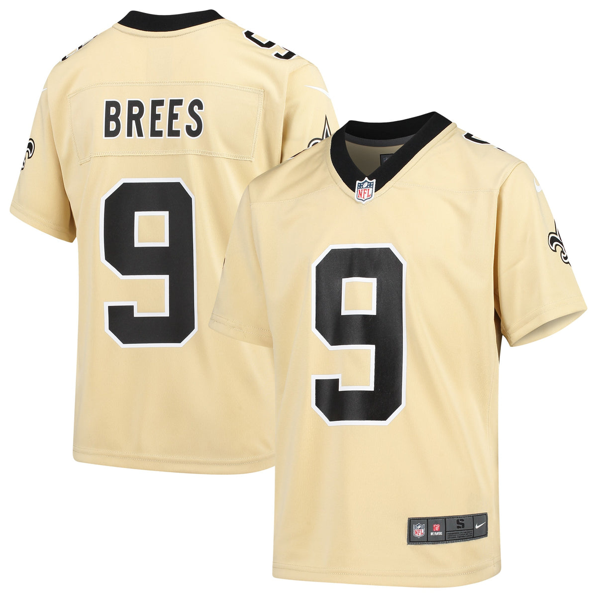 Drew Brees New Orleans Saints Nike Youth Inverted Game Jersey   Gold