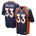 Javonte Williams Denver Broncos Nike Home Game Player Jersey   Navy