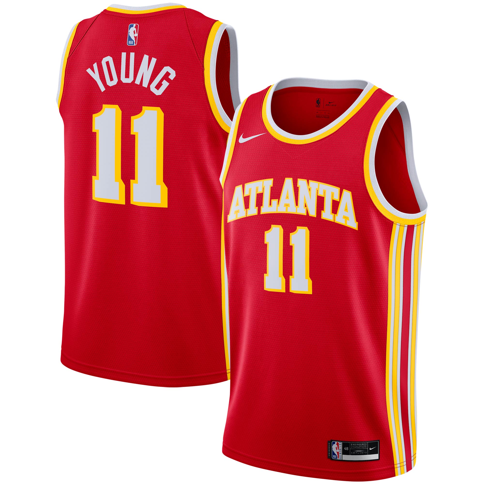 Trae Young Atlanta Hawks, NBA Jerseys Nike Swingman Jersey - Red - Icon Edition