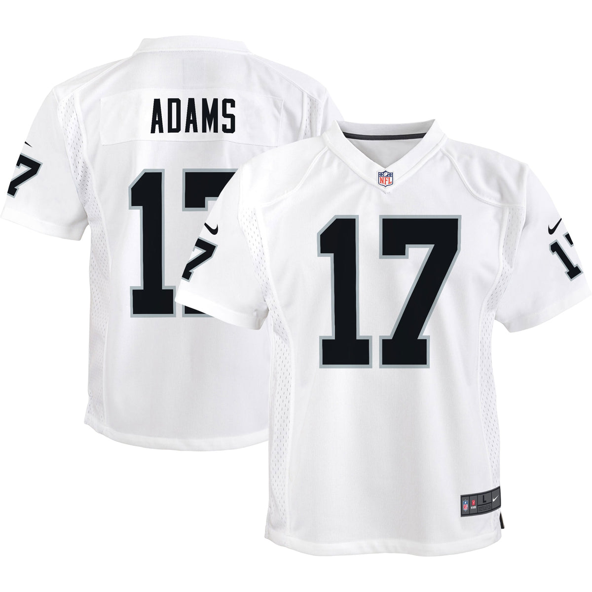 Davante Adams Las Vegas Raiders Nike Youth Game Jersey   White
