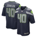 Darryl Johnson Seattle Seahawks Nike Game Player Jersey College Navy