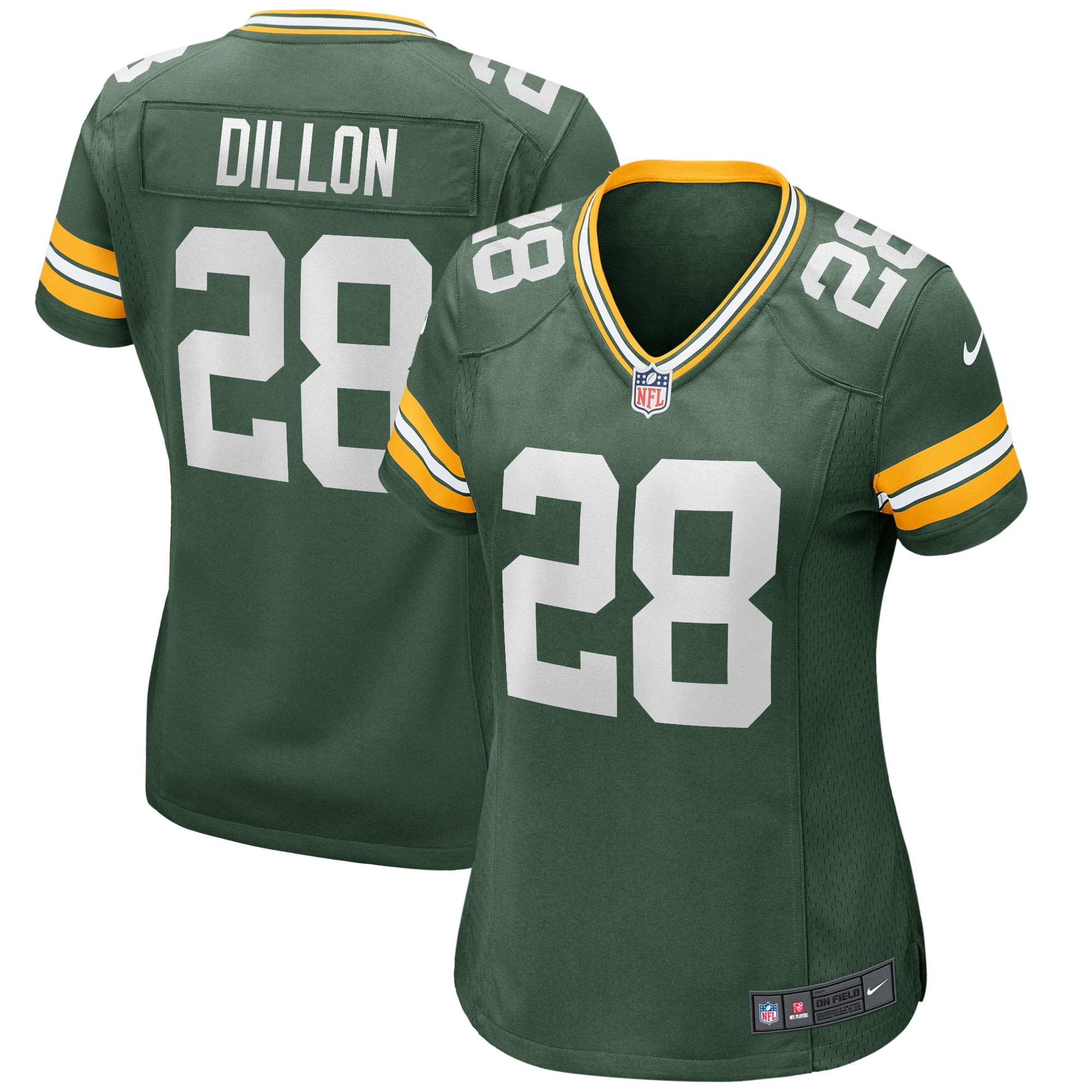 AJ Dillon Green Bay Packers Nike Women s Player Game Jersey   Green