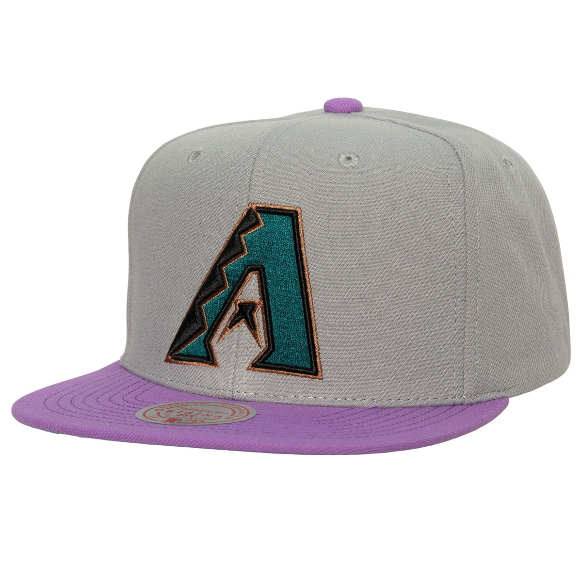 Arizona Diamondbacks Mitchell & Ness Cooperstown Collection Away Snapback Hat - Gray