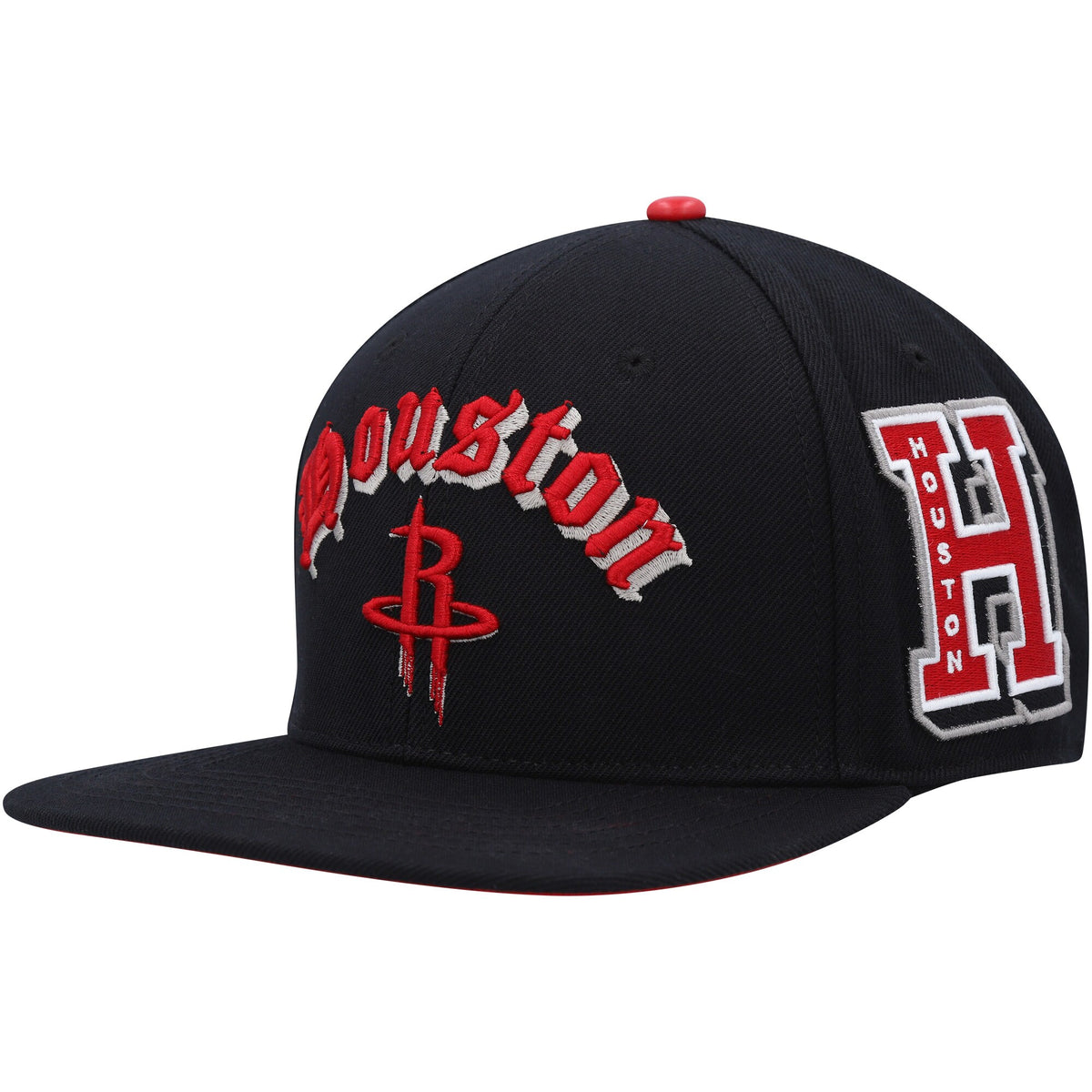 Houston Rockets Pro Standard Old English Snapback Hat - Black
