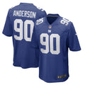 Men s Nike Ryder Anderson Royal New York Giants Game Player Jersey