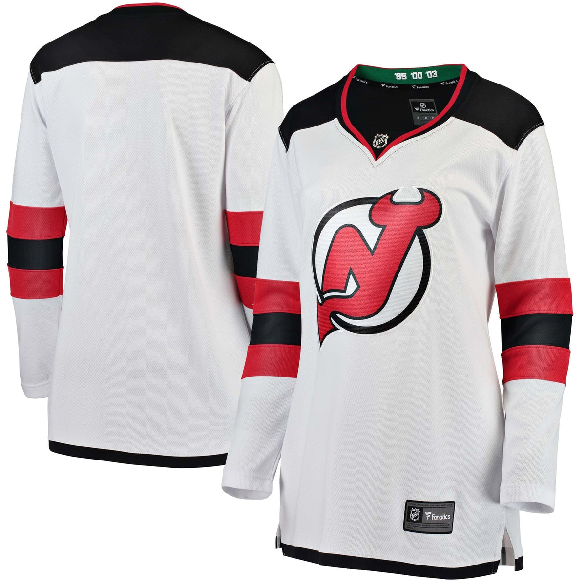 Women's Fanatics Branded White New Jersey Devils Away Breakaway Jersey