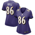 Women s Nike Nick Boyle Purple Baltimore Ravens Game Jersey