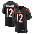 Tyron Johnson Cincinnati Bengals Nike Home Game Player Jersey   Black