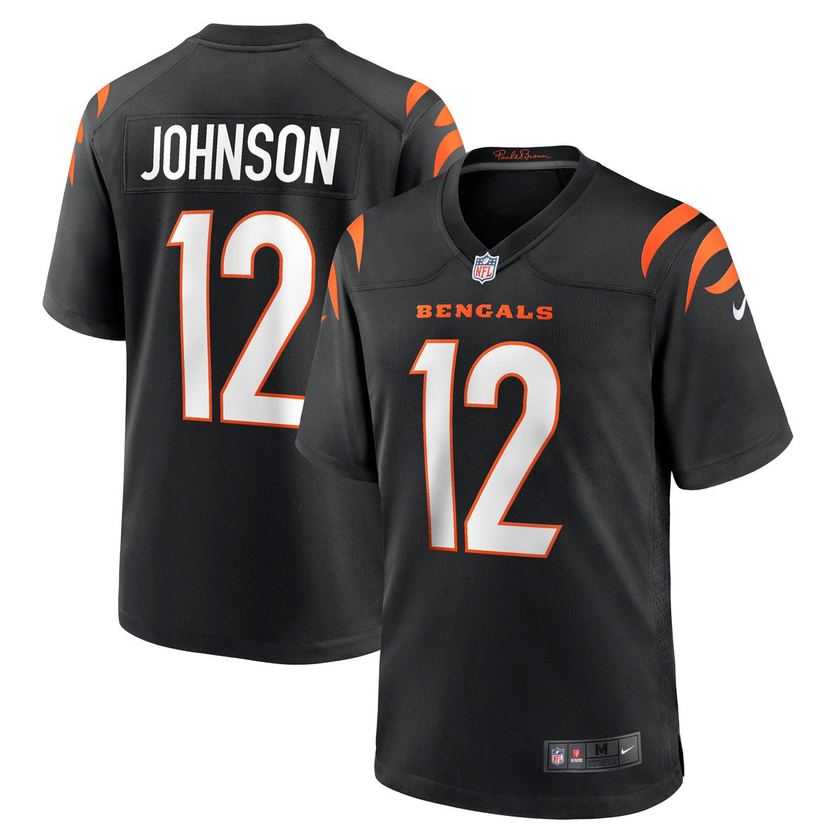 Tyron Johnson Cincinnati Bengals Nike Home Game Player Jersey   Black