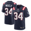 Men s Nike Quandre Mosely Navy New England Patriots Home Game Player Jersey