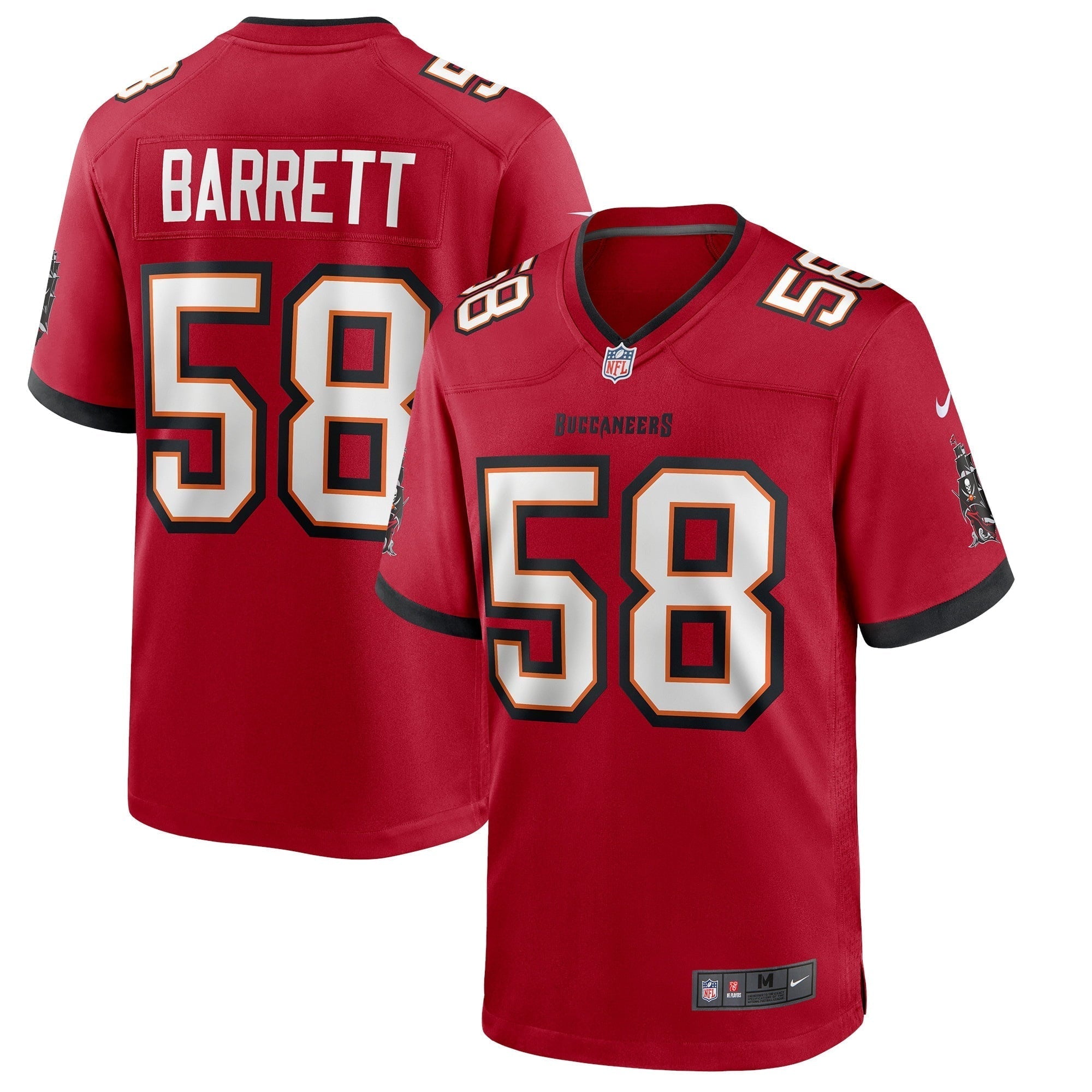 Men s Nike Shaquil Barrett Red Tampa Bay Buccaneers Game Jersey