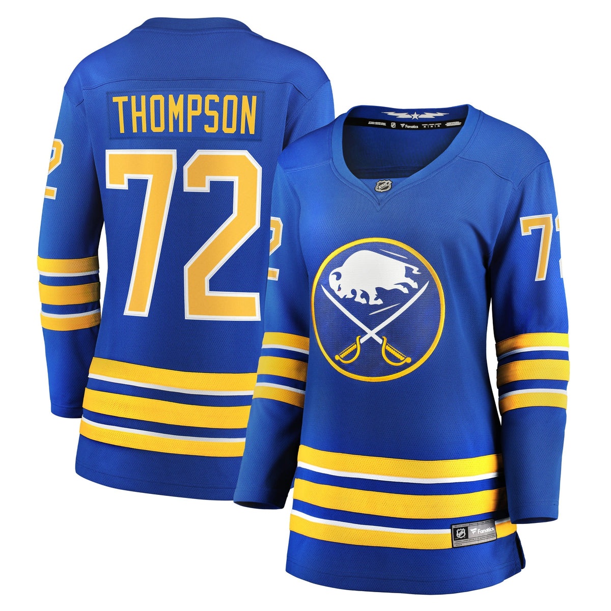 Women's Fanatics Branded Tage Thompson Royal Buffalo Sabres Home Breakaway Player Jersey