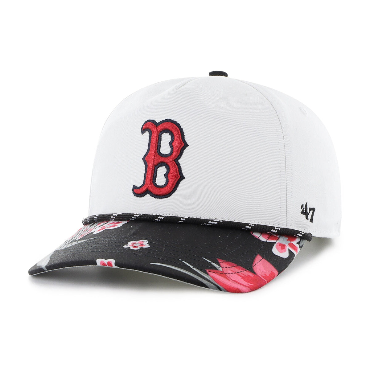 Boston Red Sox '47 Dark Tropic Hitch Snapback Hat - White