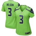 Women s Seattle Seahawks Russell Wilson Alternate Game Jersey Neon Green