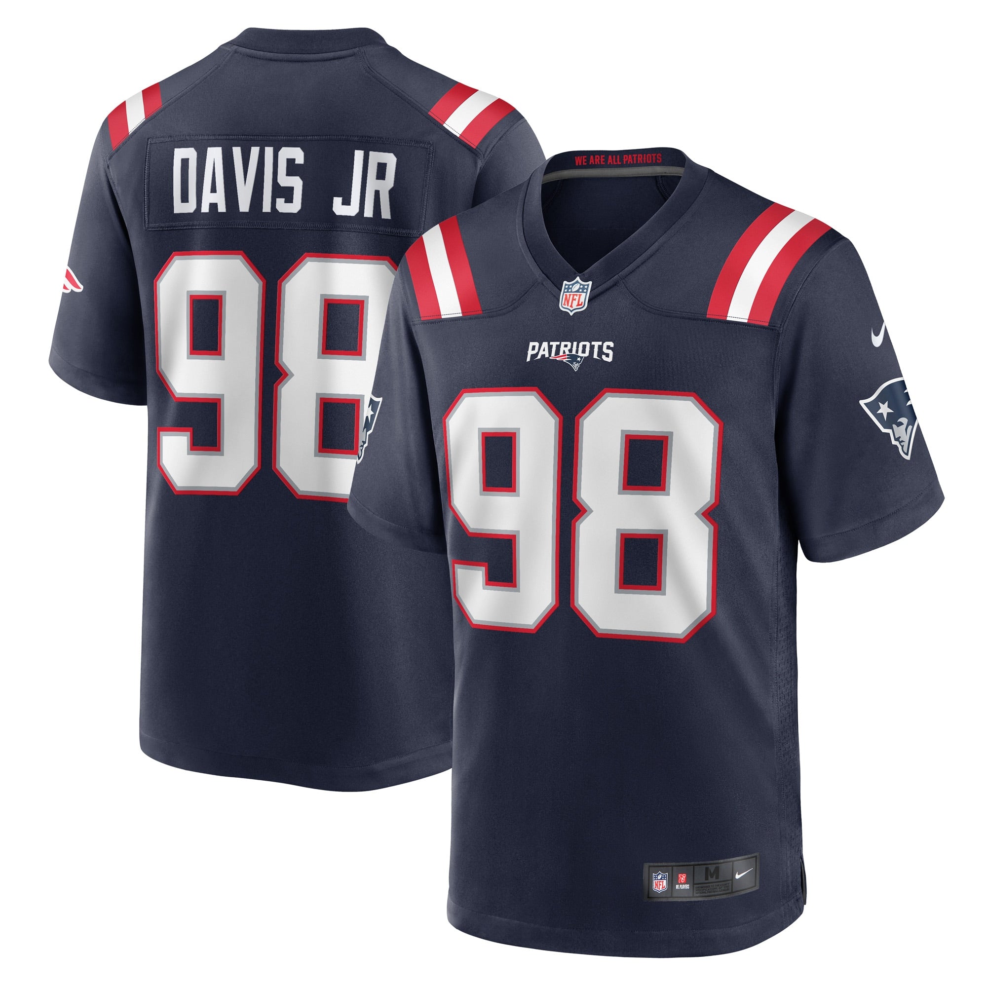 Carl Davis Jr. New England Patriots Nike Game Player Jersey   Navy