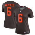 Women s Nike Baker Mayfield Brown Cleveland Browns Alternate Legend Jersey