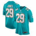 Men s Nike Brandon Jones Aqua Miami Dolphins Team Game Jersey
