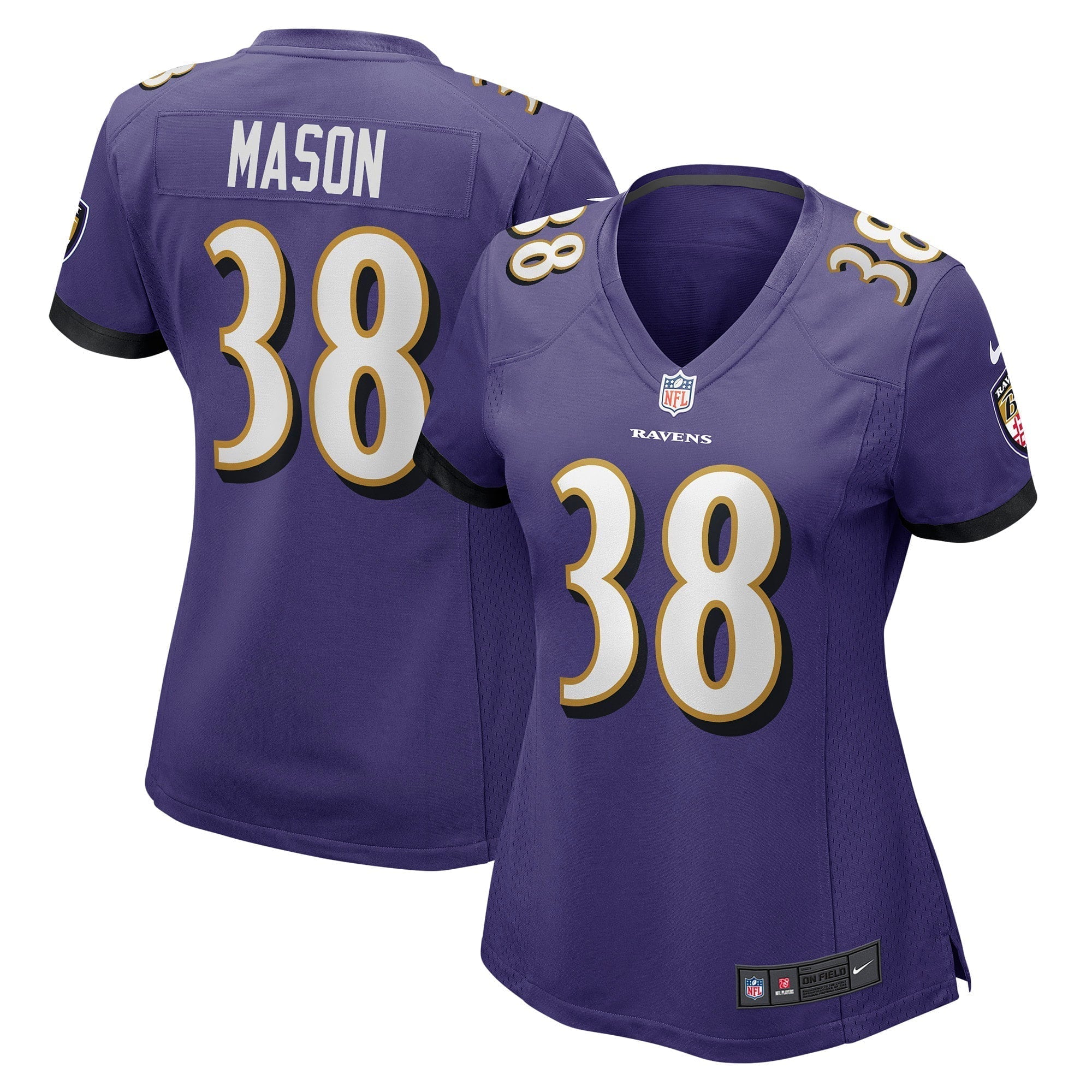 Women s Nike Ben Mason Purple Baltimore Ravens Game Jersey
