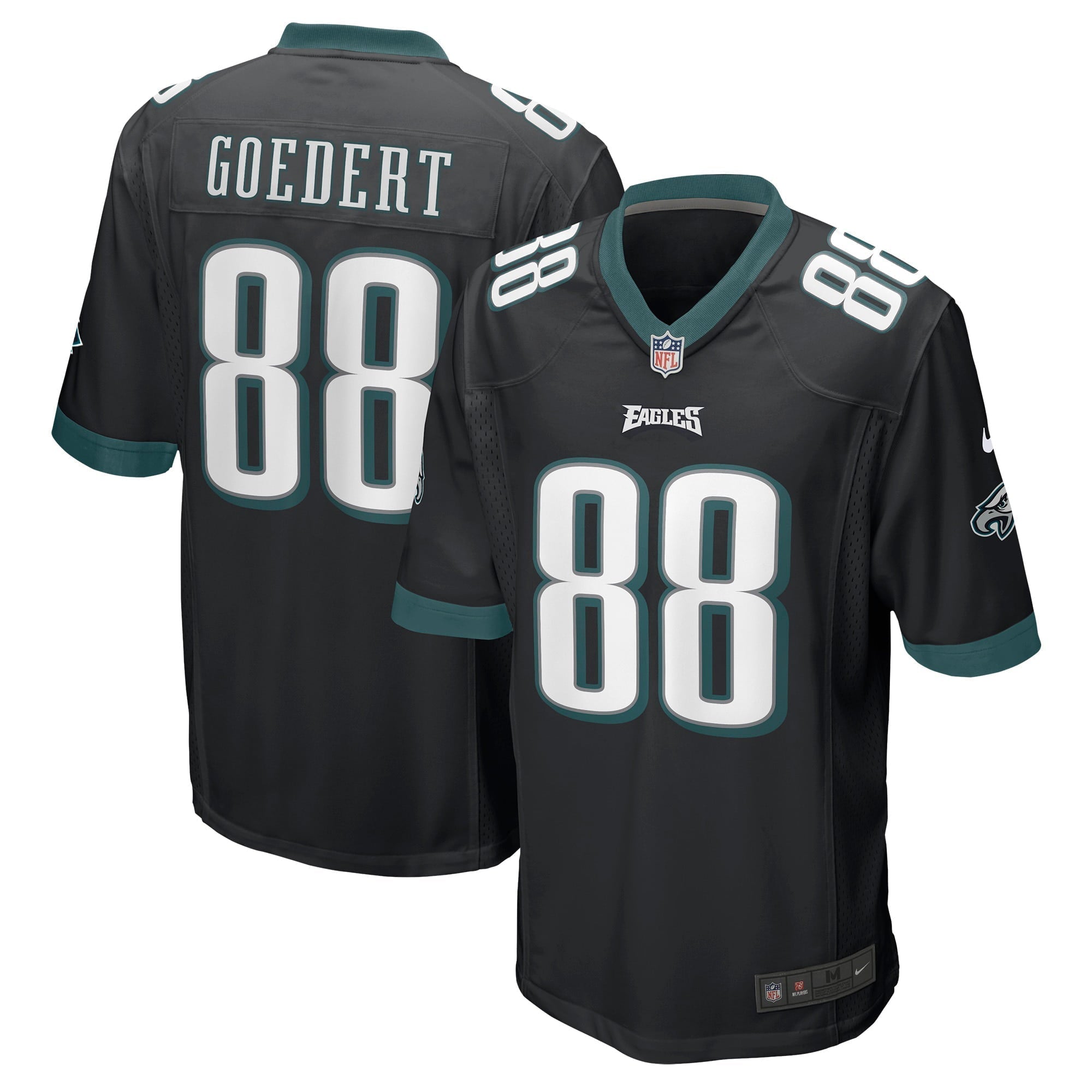 Men s Nike Dallas Goedert Black Philadelphia Eagles Game Jersey